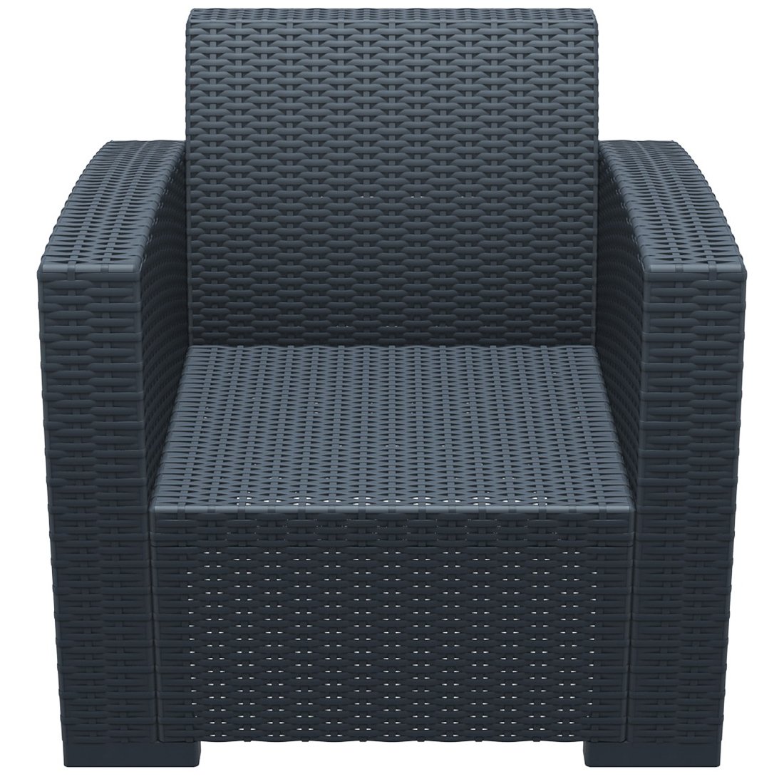 Кресло пластиковое плетеное с подушками Monaco Lounge