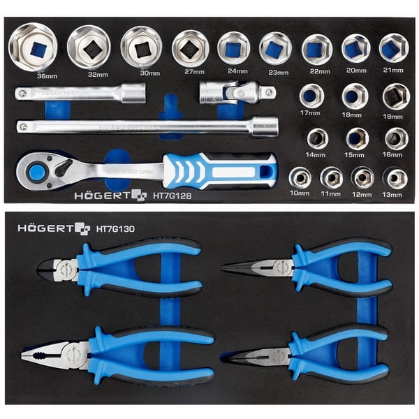 Инструментальная тележка 6 полок c набором инструмента 214 предметов