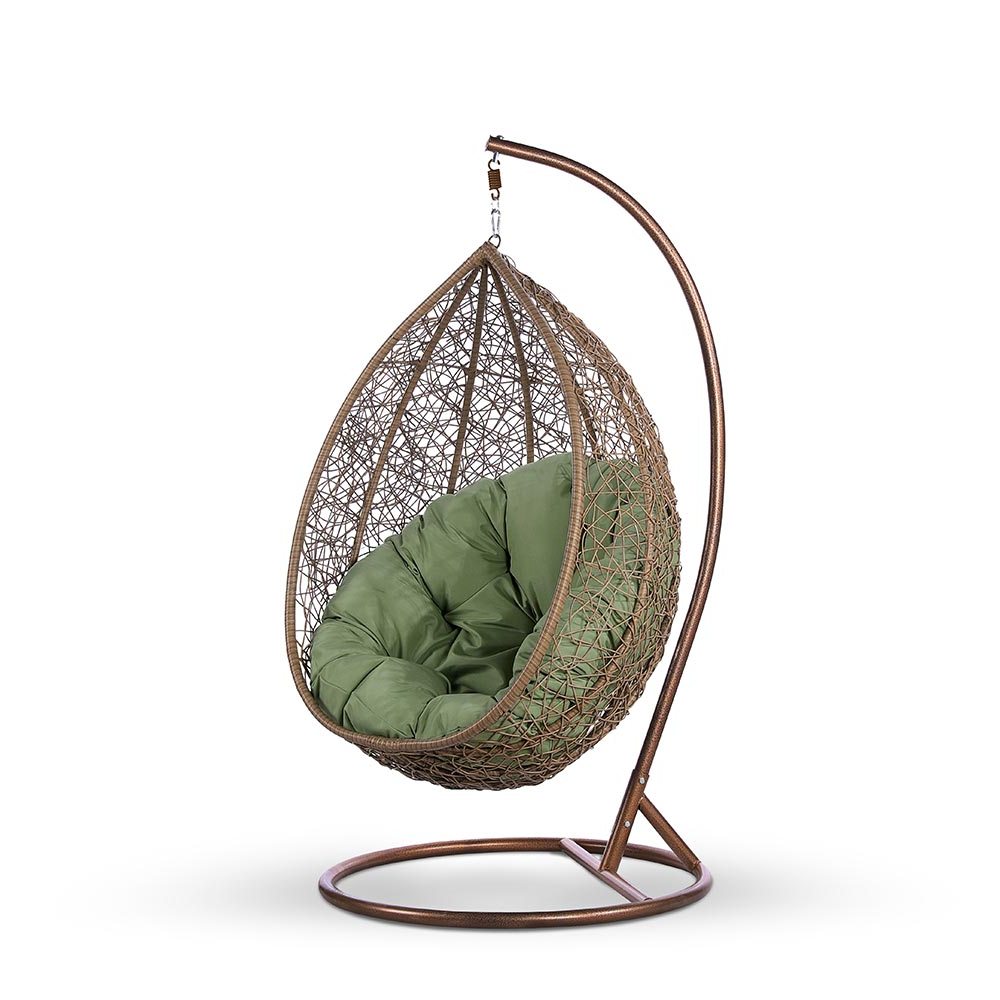 Подвесное кресло из искусственного ротанга AFM-219B Beige
