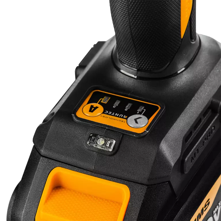 Гайковерт ударный аккумуляторный PRO 1/2", 20В, 2*4Ач, 500Нм 