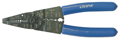 Клещи для зачистки проводов и обжима клемм 7 функц. 200мм