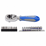 Набор вставок (бит) и головок с трещоткой 1/4;, TORX, HEX, PH, 21 предметов KING TONY 2501MR