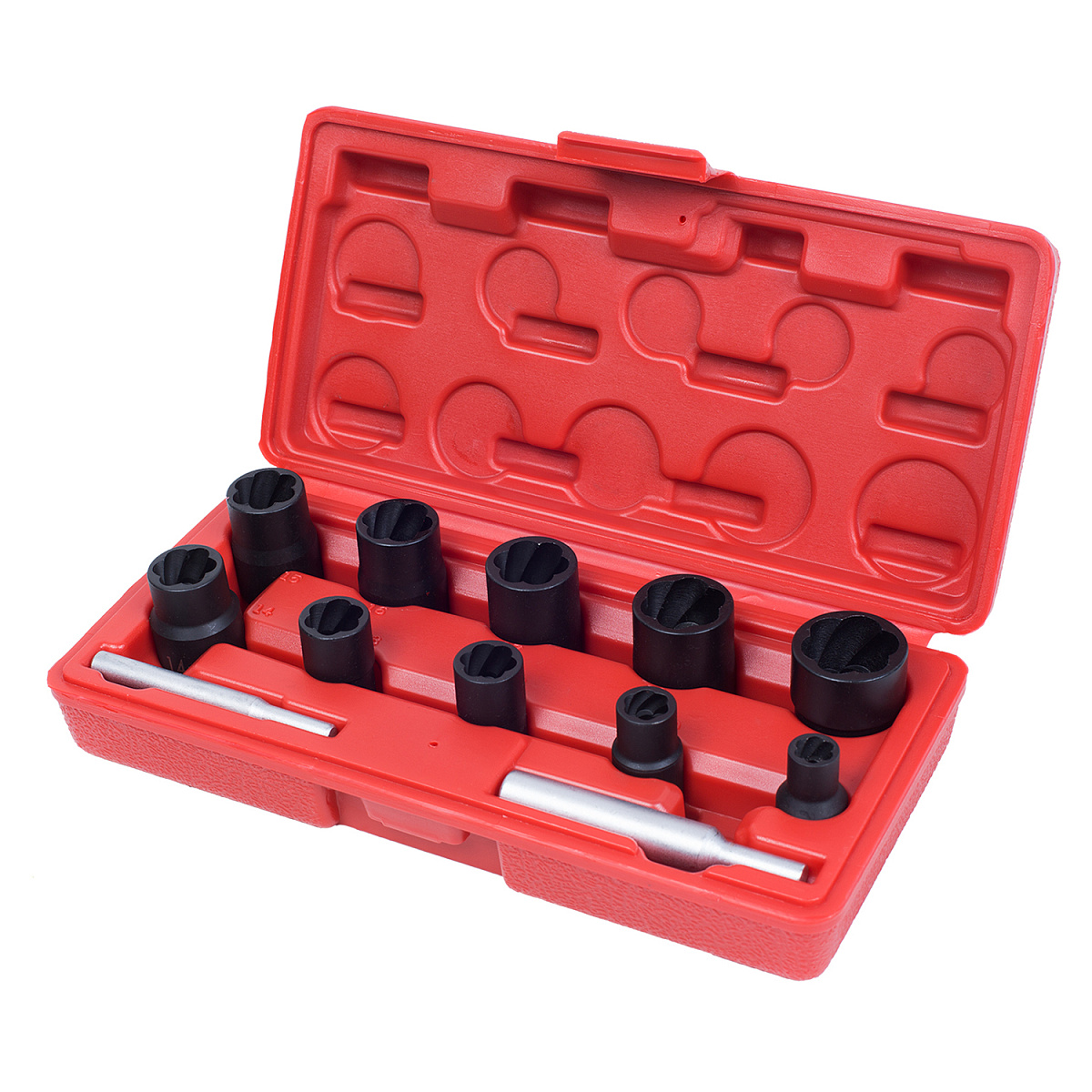 Набор торцевых головок для поврежденных гаек и болтов, 8-21 мм, кейс, кейс, 12 предметов МАСТАК 109-