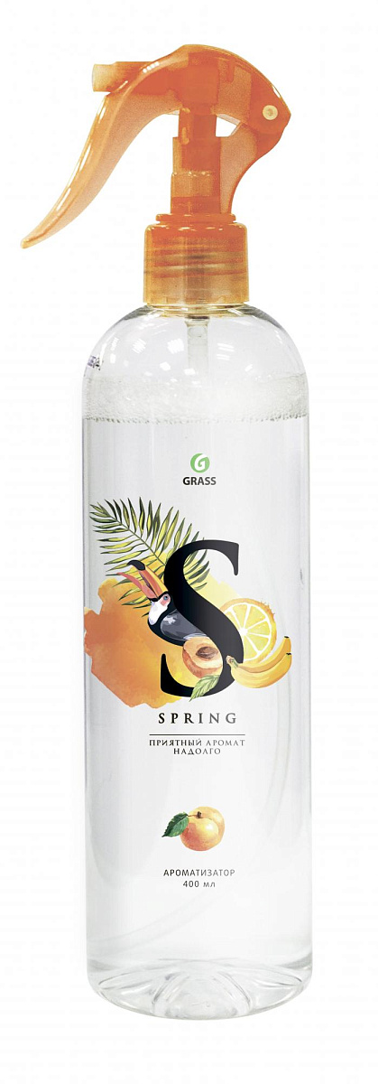 жидкий освежитель воздуха "spring" 400 мл   (оранж) grass