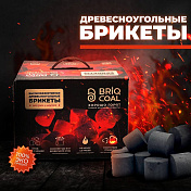 Уголь Древесный 4 кг BRIQCOAL  HL-0004  3