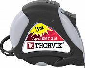 Рулетка в обрезиненном корпусе, 3 м Thorvik  SMT316