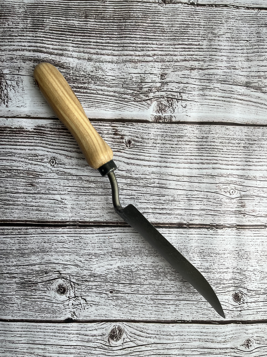 Совок садовый, пересадочный с кованым стальным узким полотном