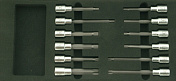 Набор торцевых головок с профилем "Torx" СТАНКОИМПОРТ в ложементе, BX015   BX015