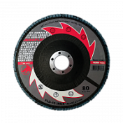 Круг лепестковый торцевой 125х22 FLD-21 P80 Abraflex  УТ0007927