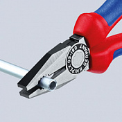 Плоскогубцы комбинированные фосфатированные, черного цвета 180 мм Knipex  KN-0301180 3
