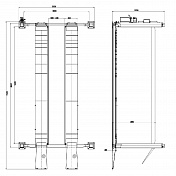 Подъемник четырехстоечный г/п 4500 кг. платформы для сход-развала Red Line Premium  R445WA 1