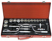 Набор торцевых головок 1/2" 12гр 24пр дюйм. TopMax 3/8" - 1-1/4" Licota  TSK-25003