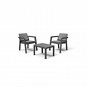 Обеденная группа из столика и двух кресел Emily Balcony Set With Cushions
