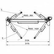 Подъемник двухстоечный, г/п 4,2 тонны Sivik  ПГА-4200-К 2