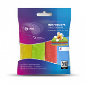 Набор салфеток из микрофибры 30*30 см. 4 шт. Grass  IT-0582