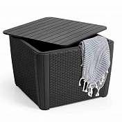 Стол-сундук LUZON PLUS FLAT WICKER GRAPHITE 115 L Keter  241664  4