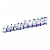 Набор торцевых головок 1/2".3/8", TORX Е-стандарт, E4-E20, 12 предметов King Tony  7113PR