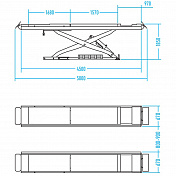 Подъемник ножничный, г/п 4,5 тонны (без траверсы) Nordberg  N634-4,5 1