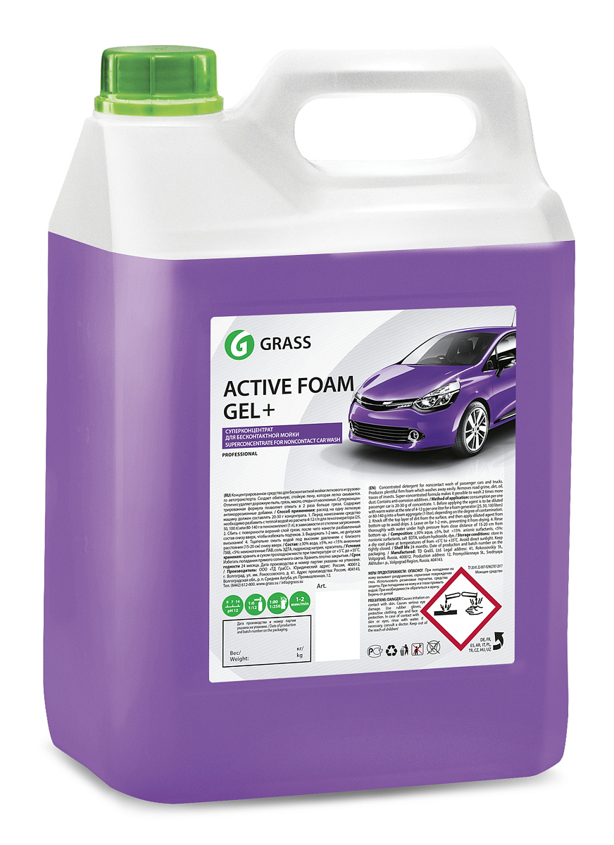 Химия б/к "Active Foam GEL PLUS" 6кг GRASS
