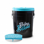 Bucket Set - ведро для мойки автомобиля c крышкой и сепаратором, 20 л