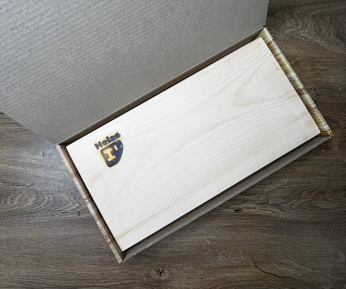 Кедровая доска для копчения Helas 370х190 мм. (1 шт)