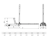 Гидравлический подкатной домкрат на 3 тонны  HM5611 3