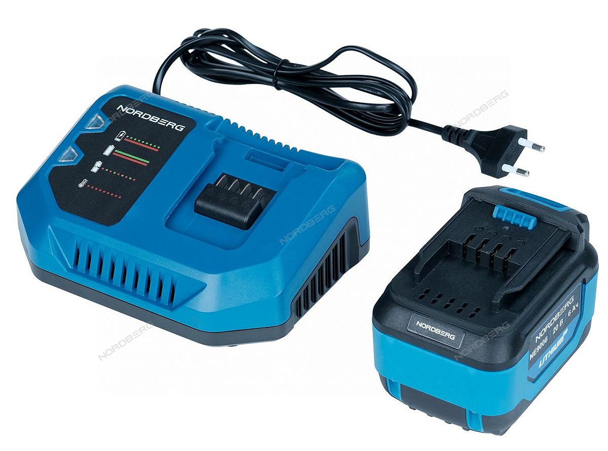 Гайковерт аккумуляторный, 1/2", 20В, 1000Нм с акк. и зар. уст-вом