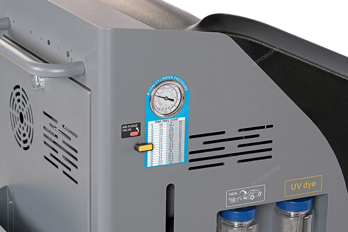 Установка автомат для заправки автомобильных кондиционеров с принтером и тестом утечки