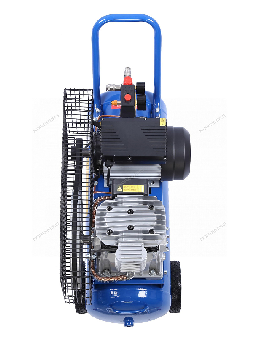 Компрессор поршневой с ременной передачей 220 В, ресивер 50 л, 446 л/мин