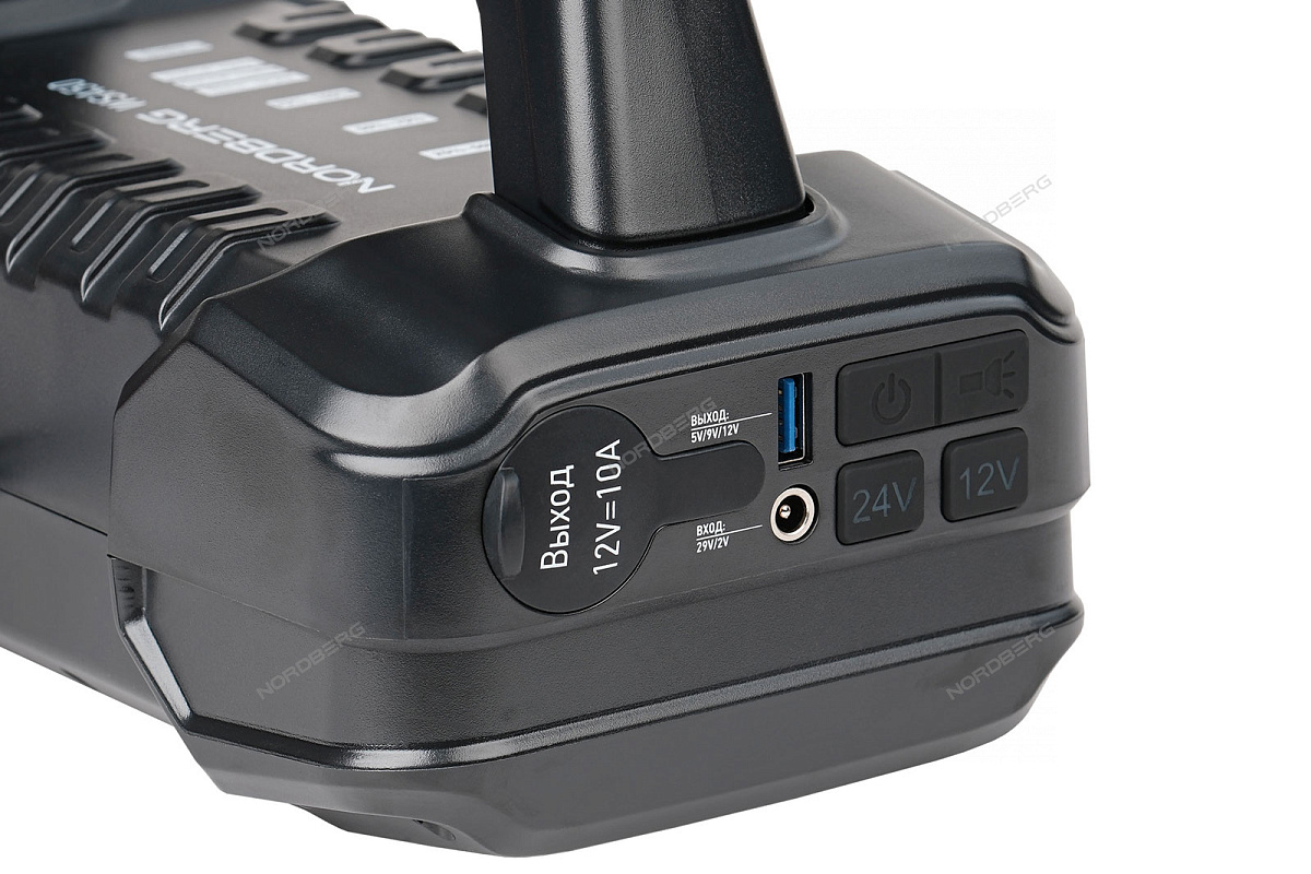 Устройство пусковое портативное 5/9/12/24 В, емкость 56 Aч