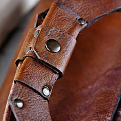 Дровница кожаная с подставкой Conkretika  leather woodcutter  2