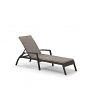 Шезлонг-лежак плетеный A30A2-W53 Brown с матрасом 1