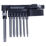 Набор вставок (бит) с воротком-битодержателем 1/4;, TORX, T10-T40, L = 60 мм, 8 предметов KING 