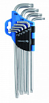 Набор Г- образных удлиненных ключей TORX, Т10- Т50, 9 шт.