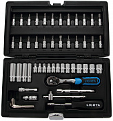 Набор торцевых головок 1/4" 6гр. 54пр. Licota  ALK-8003F 2