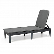 Шезлонг пластиковый с матрасом Jaipur Sun Lounger 3