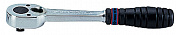 Трещотка 1/4",140 мм, 24 зубца, флажковая, фиксатор King Tony  2779-55G