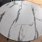 Круглый стол Ivy-L, Слоновая кость Белая ножка Ø90 cm