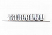 Набор торцевых головок 1/4" 12 гр. 3/16"-9/16" 10пр. на линейке Licota  TBS-22002