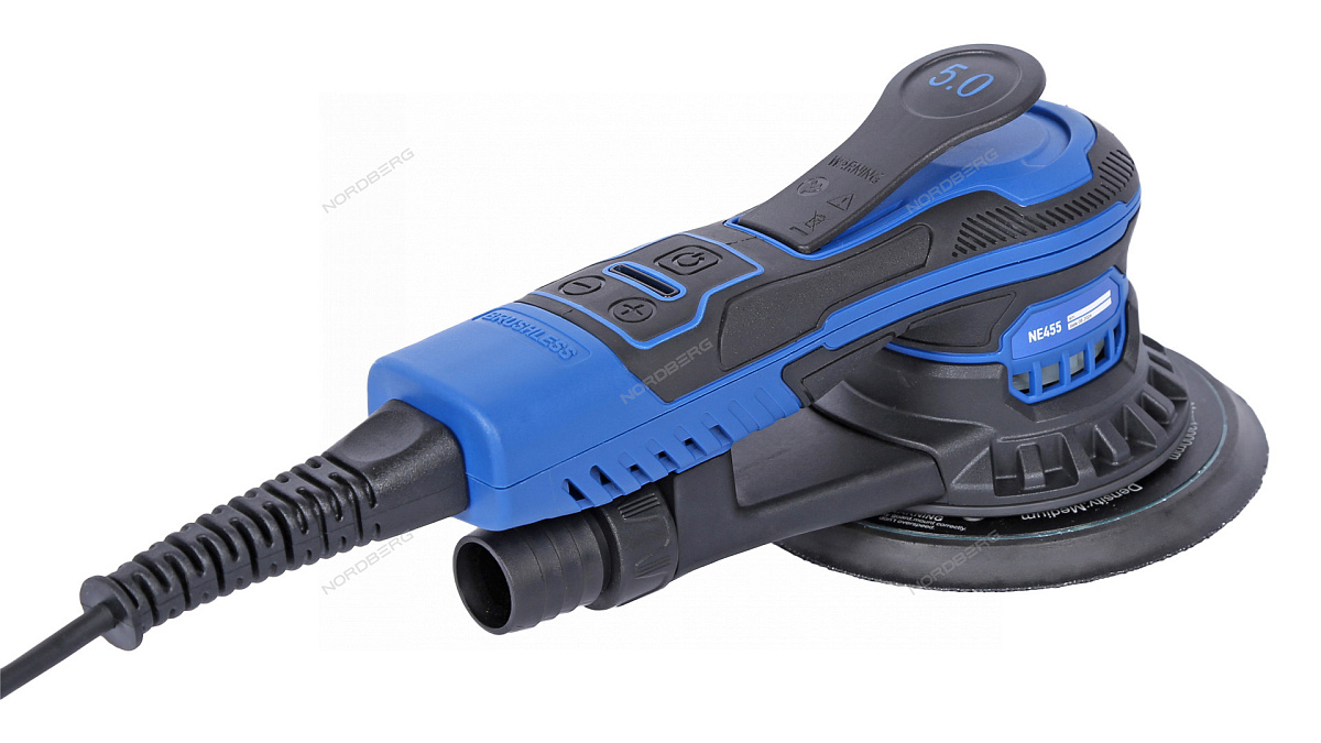 Шлифмашина эксцентриковая 5 мм, диск 150 мм, 4000-10000 об/мин, 350 Вт