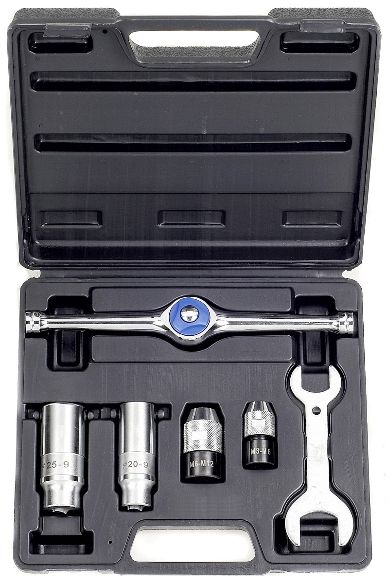 Набор воротков для метчиков и плашек с трещоткой, 6 предметов