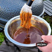 Кисточка для моп-соуса, дерево/хлопок Grillbaza  bz0014  4