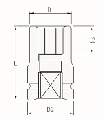Набор ударных головок глубоких 1" 14 пр. 22-60 мм Garwin  626557-1 2