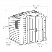 Сарай пластиковый Factor 8×8 Keter  230453 1