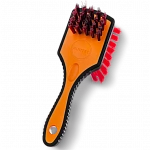 Щетка для мытья шин двойная с мягким и жестким ворсом