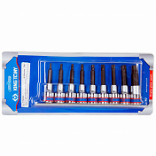 Набор торцевых насадок 1/2;, TORX, Т20-Т60 мм, L = 80 мм, 9 предметов  KING TONY 4119PR10 King Tony  4119PR10 1