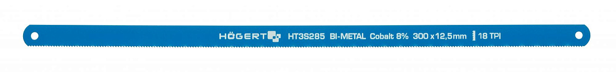 Полотно по металлу 18 TPI, 12,7 мм, HSS, Bi- металл 300 мм, 2 шт.