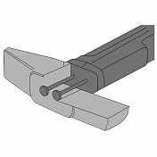Молоток Garwin MONOLITH, обрезиненная рукоятка, 500 г Garwin  711200-500  1