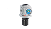 Регулятор давления с гайкой и манометром 1/4" TPC Pneumatics  PR2-G02BG