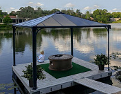 Беседка открытая Gazebo Palermo 3600 Grey 2